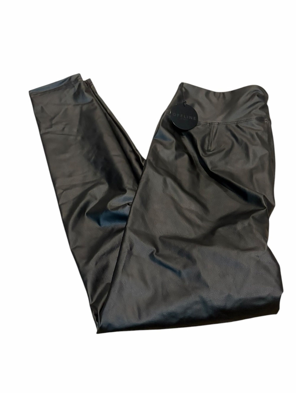OFFLINE hi-rise vegan leather legging SHORT
